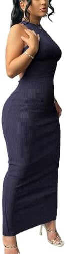 Women Summer Sexy Bodycon Maxi Dress Casual Long Dresses