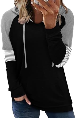 Women's Pullover Hoodies Teen Girls Trendy Fall Fashion Tops Hooded Sweatshirts