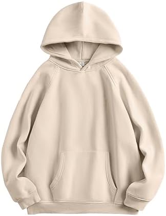 Women Hoodies Oversized Fleece Long Sleeve Comfy Casual Basic Pullover Sweatshirts 2025 Fall Outfits Y2K Clothes