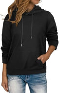 Women's Hoodies Long Sleeve Sweatshirts Drawstring Pullover Tops with Pocket Casual Loose Blouses Tunic