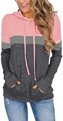 Women’s 2025 Fall Long Sleeve Hoodie Pullover Sweatshirt Lightweight Casual Tops Blouse