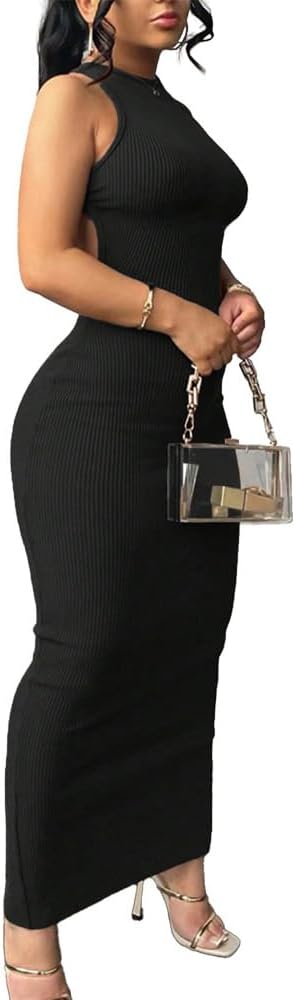 Women Summer Sexy Bodycon Maxi Dress Casual Long Dresses