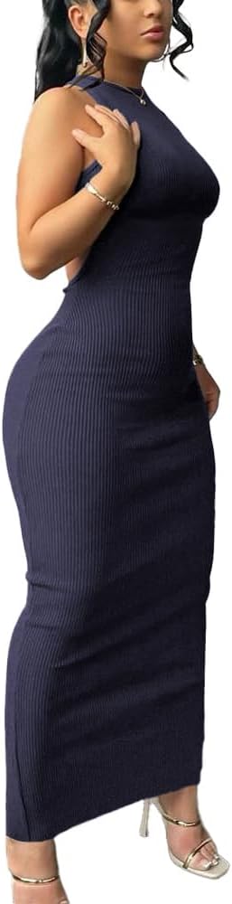 Women Summer Sexy Bodycon Maxi Dress Casual Long Dresses