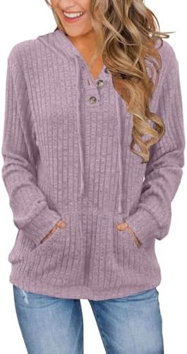 Womens Sweaters Fall Long Sleeve Hoodie Laides Sweatshirts Loose Casual Fashion Clothes S-2XL