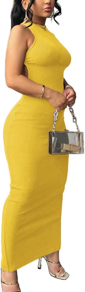 Women Summer Sexy Bodycon Maxi Dress Casual Long Dresses