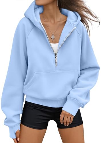 Womens Hoodies Fleece Fall Fashion Outfits Workout Sweatshirts Y2k Winter Zip Up Jackets Oversized Tops Clothes 2025