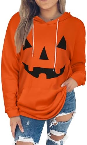 Women's Hoodies Long Sleeve Sweatshirts Drawstring Pullover Tops with Pocket Casual Loose Blouses Tunic