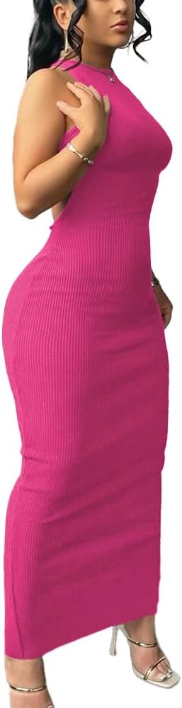 Women Summer Sexy Bodycon Maxi Dress Casual Long Dresses