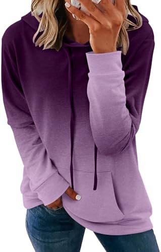 Women's Pullover Hoodies Teen Girls Trendy Fall Fashion Tops Hooded Sweatshirts