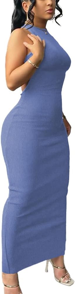 Women Summer Sexy Bodycon Maxi Dress Casual Long Dresses