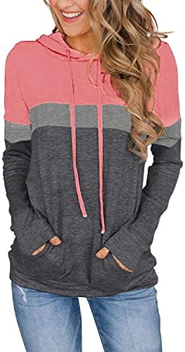 Women’s 2025 Fall Long Sleeve Hoodie Pullover Sweatshirt Lightweight Casual Tops Blouse