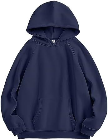 Women Hoodies Oversized Fleece Long Sleeve Comfy Casual Basic Pullover Sweatshirts 2025 Fall Outfits Y2K Clothes