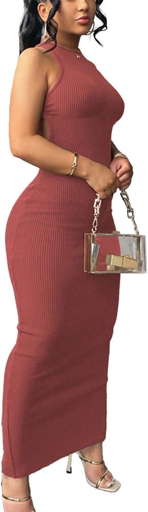 Women Summer Sexy Bodycon Maxi Dress Casual Long Dresses