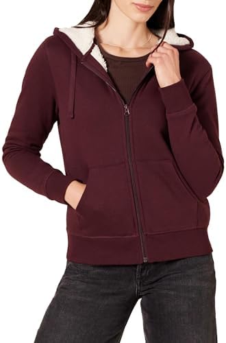 Women's Sherpa-Lined Fleece Full-Zip Hooded Jacket (Available in Plus Size)