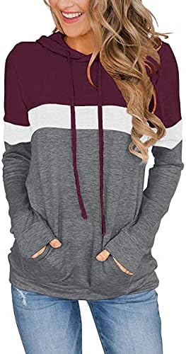 Women’s 2025 Fall Long Sleeve Hoodie Pullover Sweatshirt Lightweight Casual Tops Blouse