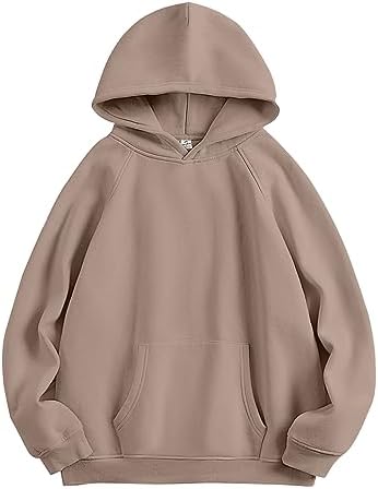 Women Hoodies Oversized Fleece Long Sleeve Comfy Casual Basic Pullover Sweatshirts 2025 Fall Outfits Y2K Clothes