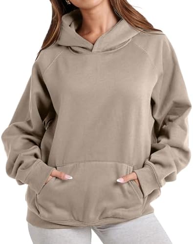 Womens Camo Hoodies Maple Leaf Print Oversized Hooded Sweatshirt Fleece Pullover Sweatshirts Long Sleeve with Pocket