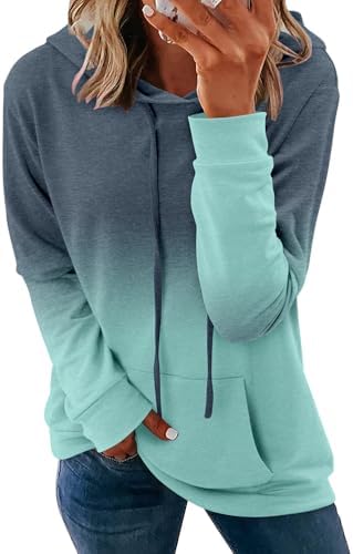 Women's Pullover Hoodies Teen Girls Trendy Fall Fashion Tops Hooded Sweatshirts