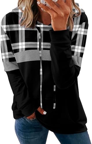 Women's Pullover Hoodies Teen Girls Trendy Fall Fashion Tops Hooded Sweatshirts