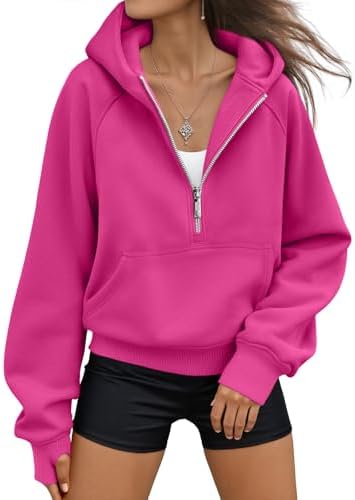 Womens Hoodies Fleece Fall Fashion Outfits Workout Sweatshirts Y2k Winter Zip Up Jackets Oversized Tops Clothes 2025