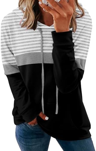 Women's Pullover Hoodies Teen Girls Trendy Fall Fashion Tops Hooded Sweatshirts