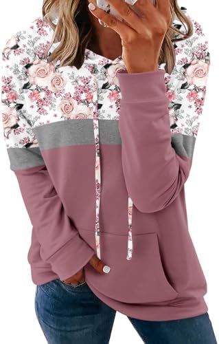 Women's Pullover Hoodies Teen Girls Trendy Fall Fashion Tops Hooded Sweatshirts