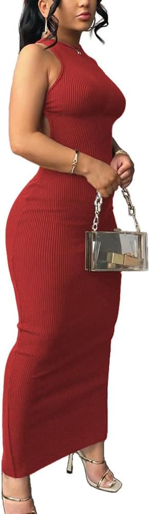 Women Summer Sexy Bodycon Maxi Dress Casual Long Dresses