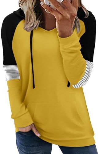 Women's Pullover Hoodies Teen Girls Trendy Fall Fashion Tops Hooded Sweatshirts