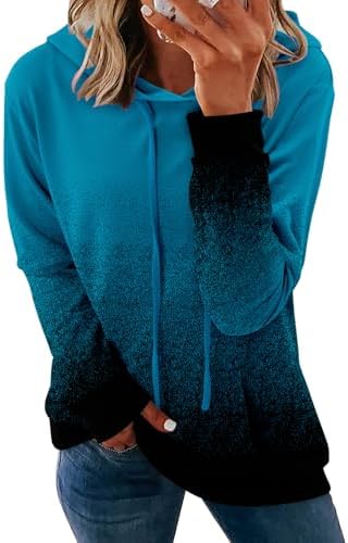 Women's Pullover Hoodies Teen Girls Trendy Fall Fashion Tops Hooded Sweatshirts