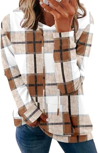 Women's Pullover Hoodies Teen Girls Trendy Fall Fashion Tops Hooded Sweatshirts