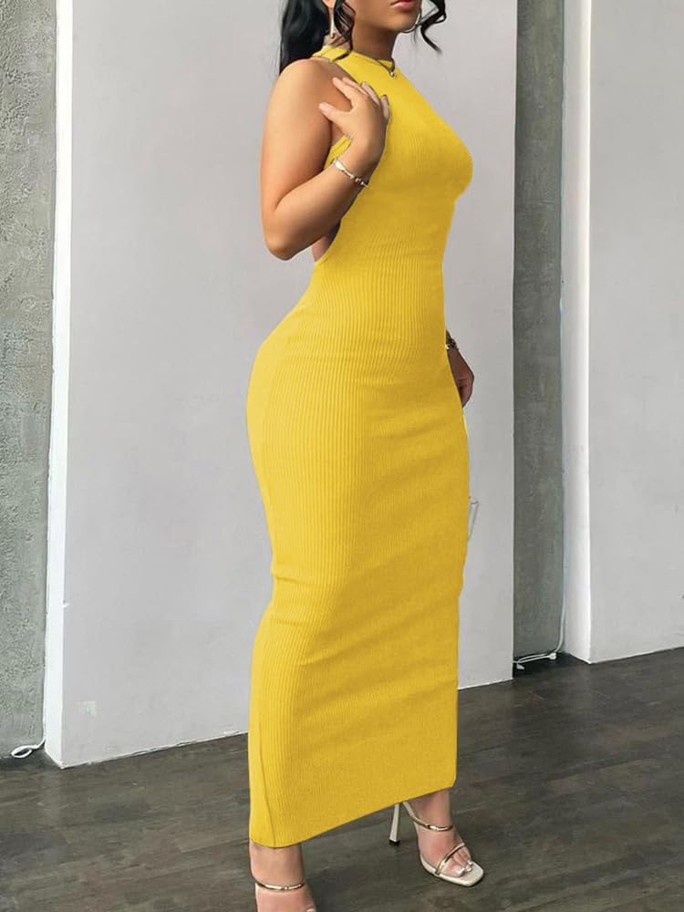Women Summer Sexy Bodycon Maxi Dress Casual Long Dresses