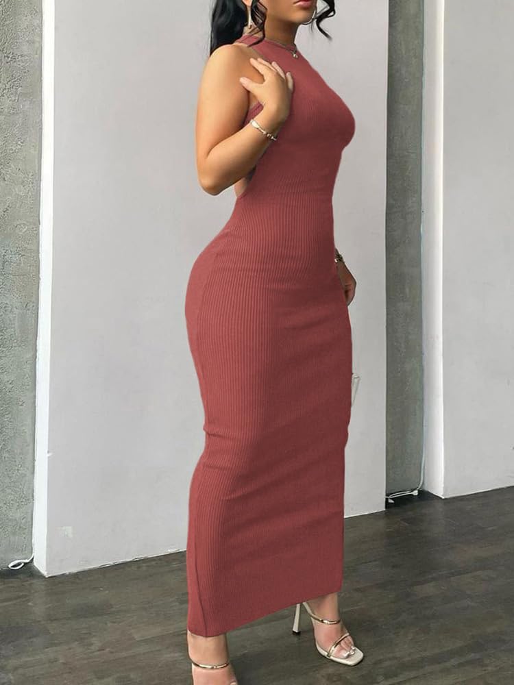 Women Summer Sexy Bodycon Maxi Dress Casual Long Dresses