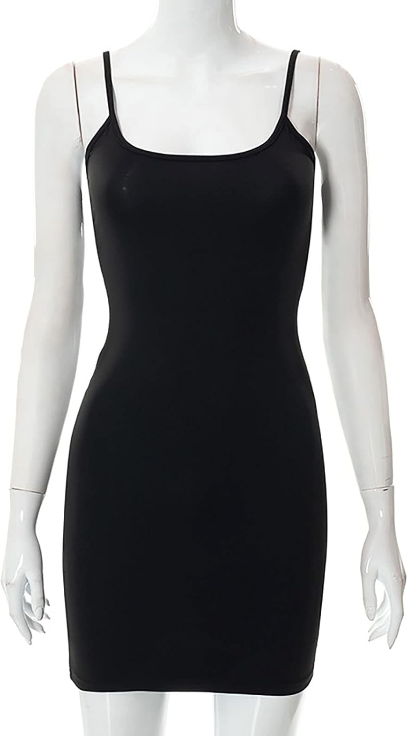 Women's Casual Lounge Slip Long Dress Sexy Sleeveless Backless Bodycon Maxi Dresses 2023 Summer Slim Elegant