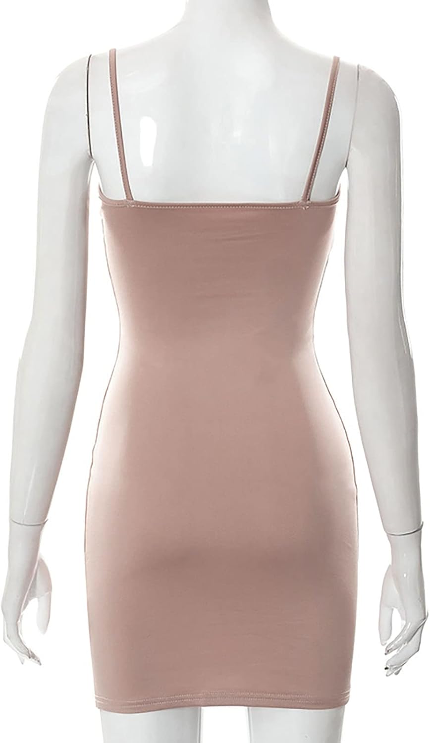 Women's Casual Lounge Slip Long Dress Sexy Sleeveless Backless Bodycon Maxi Dresses 2023 Summer Slim Elegant