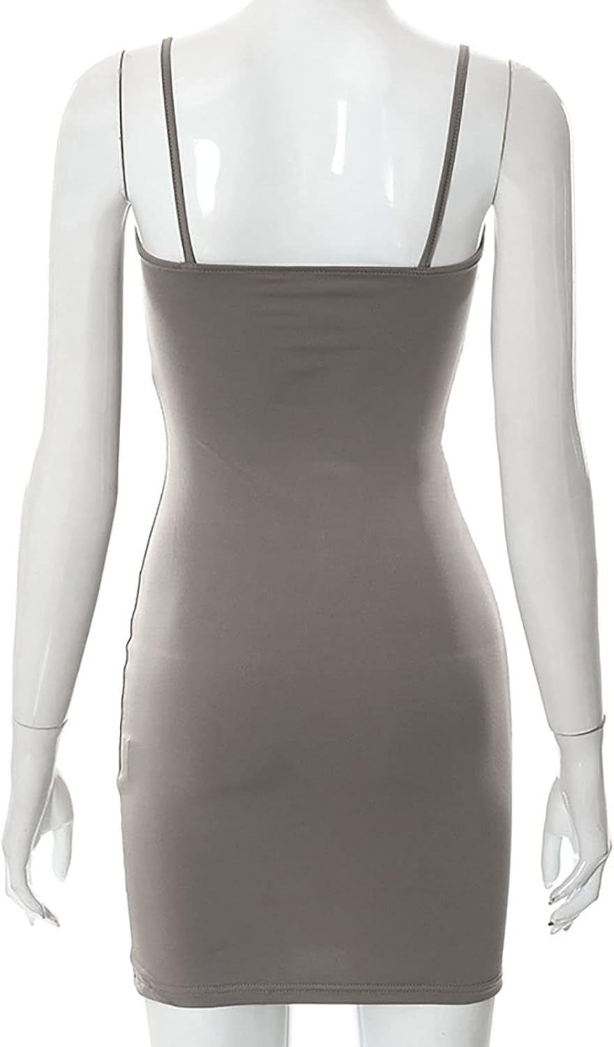 Women's Casual Lounge Slip Long Dress Sexy Sleeveless Backless Bodycon Maxi Dresses 2023 Summer Slim Elegant