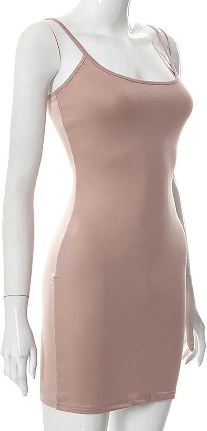 Women's Casual Lounge Slip Long Dress Sexy Sleeveless Backless Bodycon Maxi Dresses 2023 Summer Slim Elegant