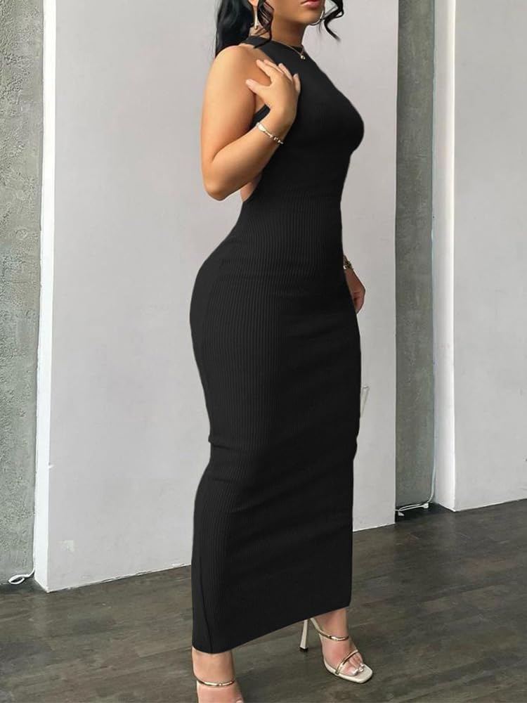 Women Summer Sexy Bodycon Maxi Dress Casual Long Dresses