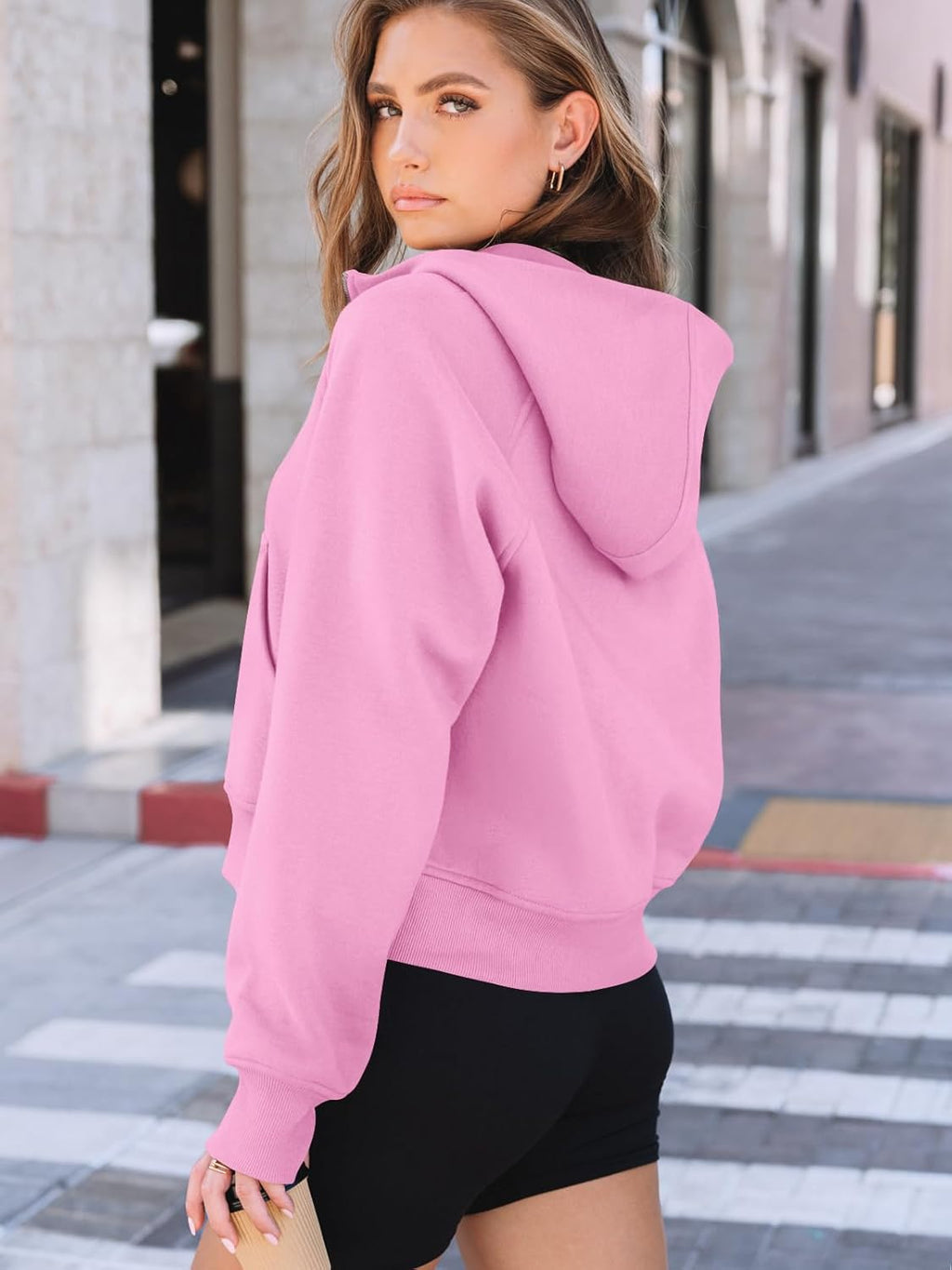 Womens Hoodies Fleece Fall Fashion Outfits Workout Sweatshirts Y2k Winter Zip Up Jackets Oversized Tops Clothes 2025