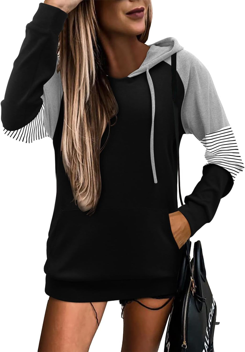 Women's Pullover Hoodies Teen Girls Trendy Fall Fashion Tops Hooded Sweatshirts