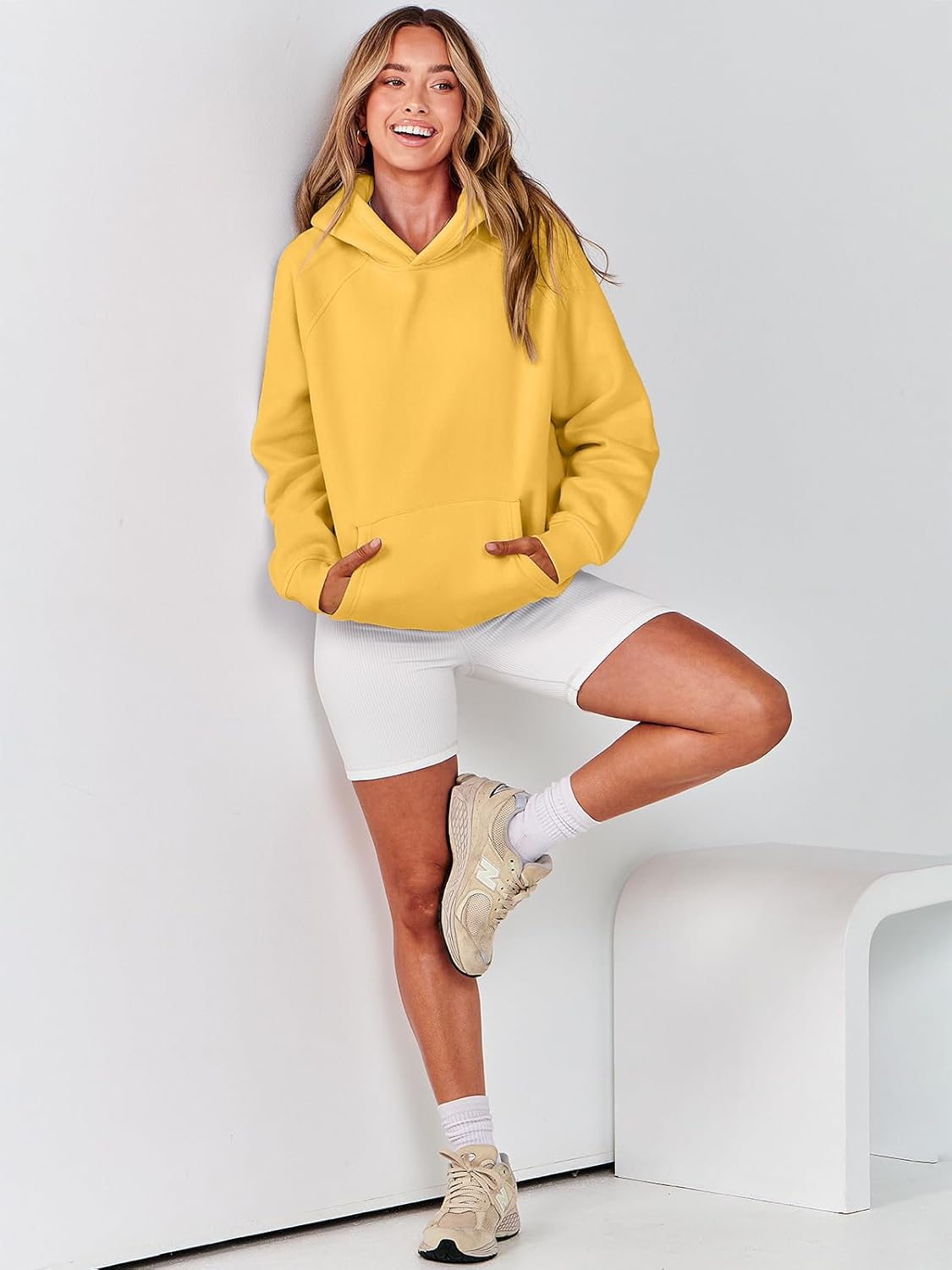 Women Hoodies Oversized Fleece Long Sleeve Comfy Casual Basic Pullover Sweatshirts 2025 Fall Outfits Y2K Clothes