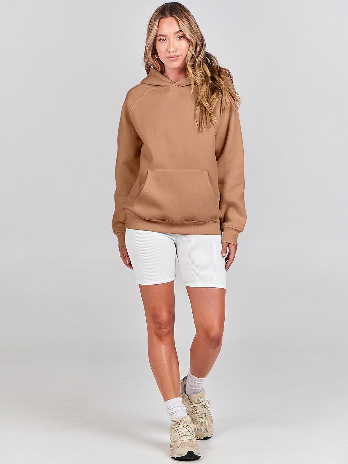 Women Hoodies Oversized Fleece Long Sleeve Comfy Casual Basic Pullover Sweatshirts 2025 Fall Outfits Y2K Clothes