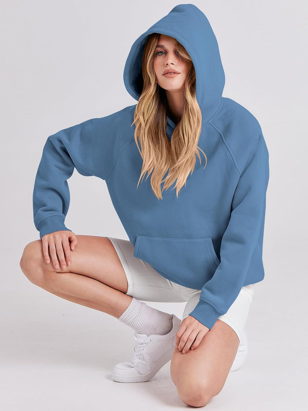 Women Hoodies Oversized Fleece Long Sleeve Comfy Casual Basic Pullover Sweatshirts 2025 Fall Outfits Y2K Clothes