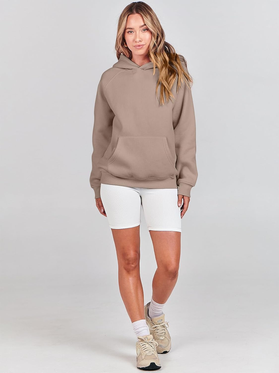 Women Hoodies Oversized Fleece Long Sleeve Comfy Casual Basic Pullover Sweatshirts 2025 Fall Outfits Y2K Clothes