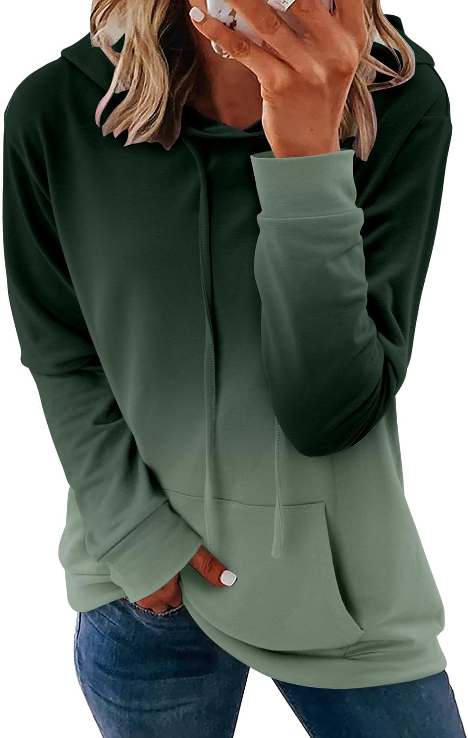 Women's Pullover Hoodies Teen Girls Trendy Fall Fashion Tops Hooded Sweatshirts