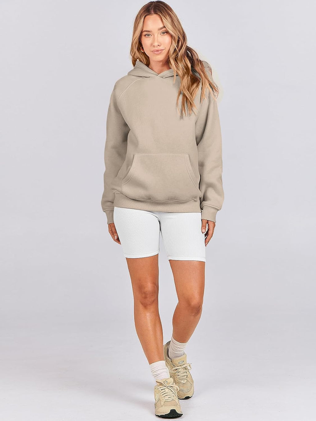 Women Hoodies Oversized Fleece Long Sleeve Comfy Casual Basic Pullover Sweatshirts 2025 Fall Outfits Y2K Clothes