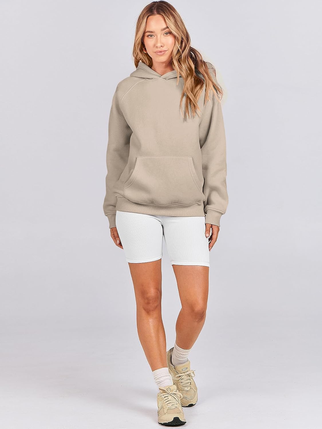 Women Hoodies Oversized Fleece Long Sleeve Comfy Casual Basic Pullover Sweatshirts 2025 Fall Outfits Y2K Clothes