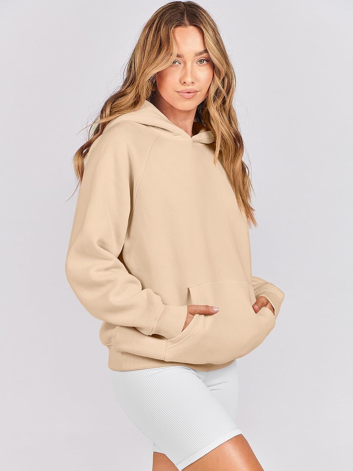 Women Hoodies Oversized Fleece Long Sleeve Comfy Casual Basic Pullover Sweatshirts 2025 Fall Outfits Y2K Clothes