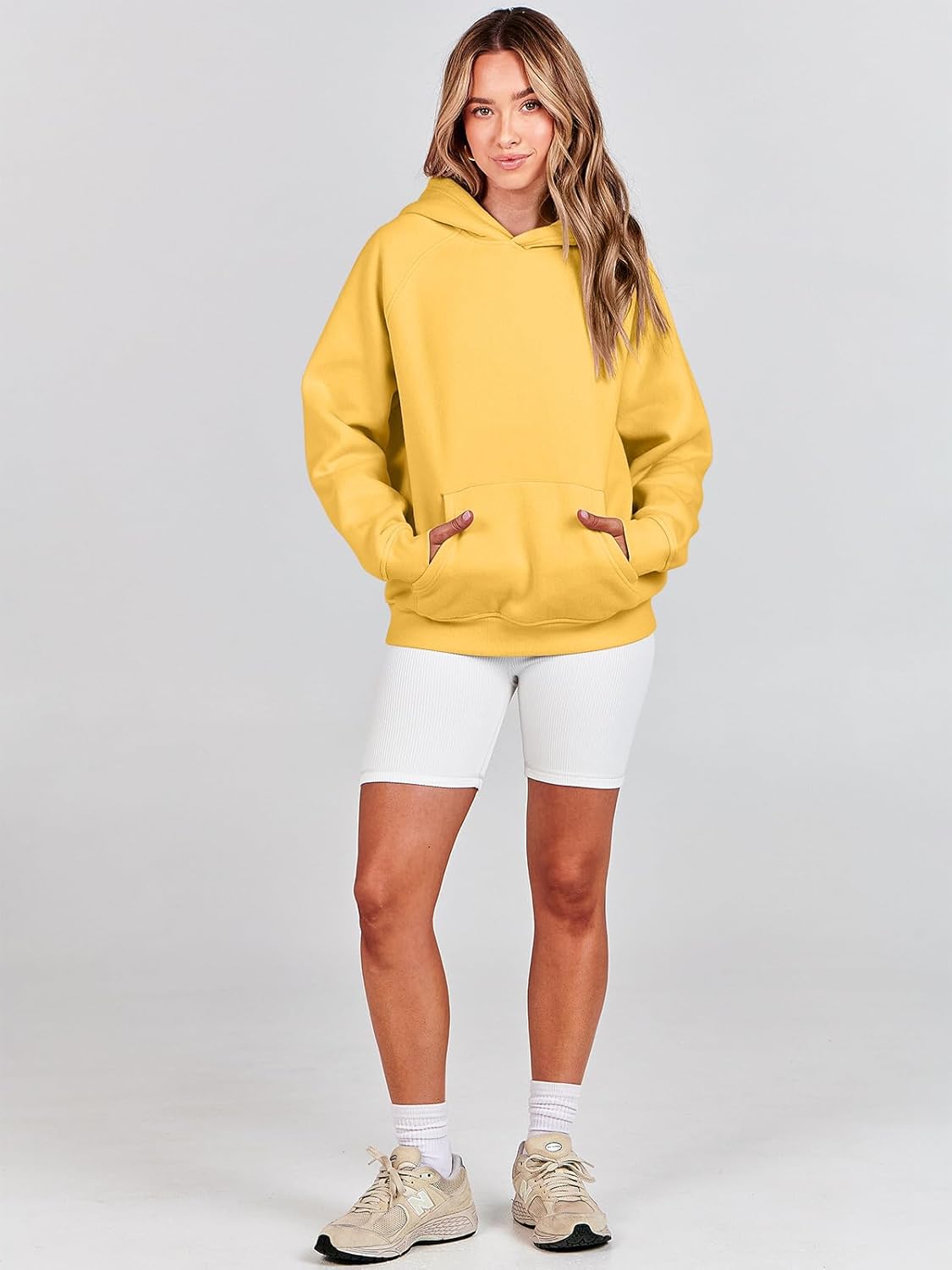 Women Hoodies Oversized Fleece Long Sleeve Comfy Casual Basic Pullover Sweatshirts 2025 Fall Outfits Y2K Clothes