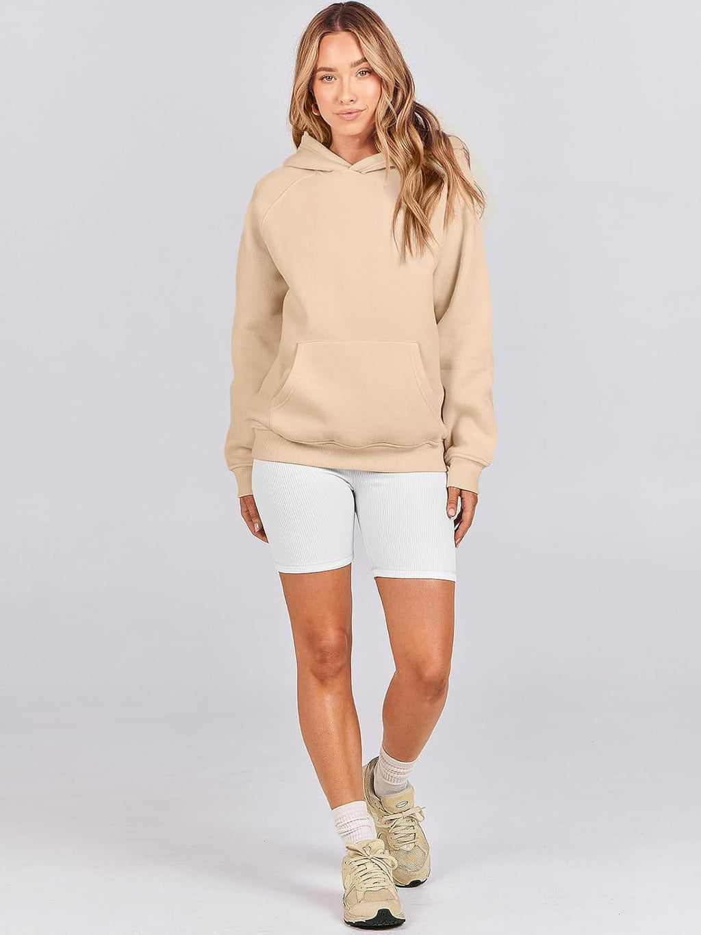 Women Hoodies Oversized Fleece Long Sleeve Comfy Casual Basic Pullover Sweatshirts 2025 Fall Outfits Y2K Clothes