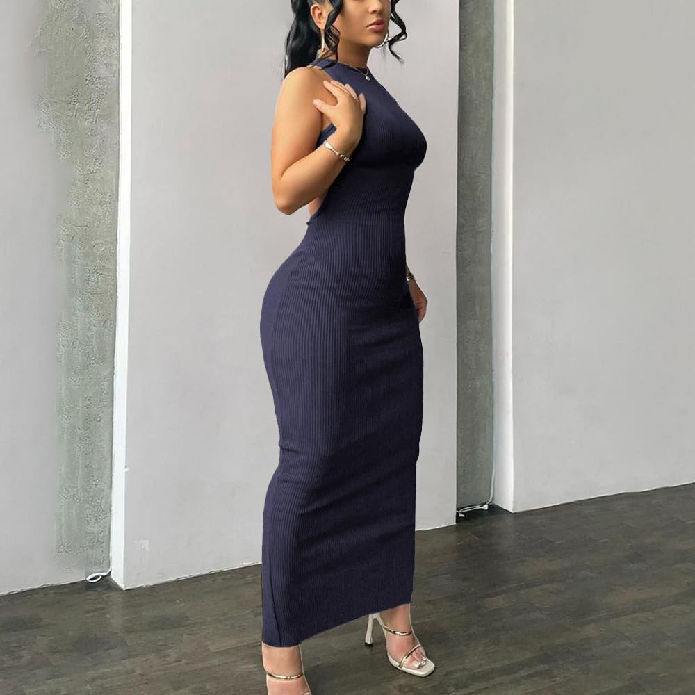 Women Summer Sexy Bodycon Maxi Dress Casual Long Dresses